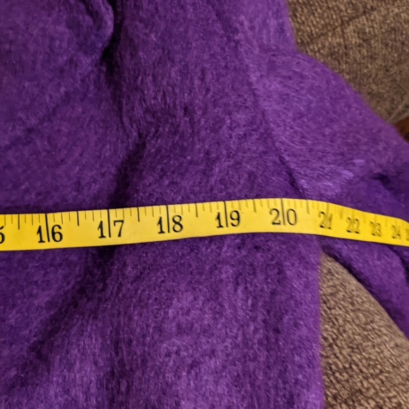 Vintage Elegant Fashions purple mohair/wool blend coat - Picture 10 of 14